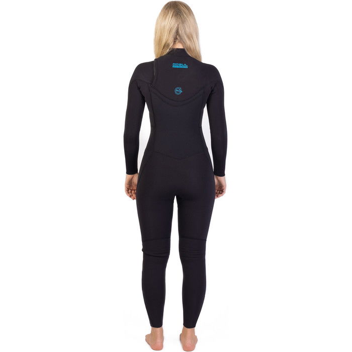 2024 Gul Womens Flexor Recore 3/2mm GBS Chest Zip Wetsuit FX1215/C2 - Black / Recore